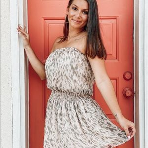 GLAM Tube Smocked Waist Midi Dress-S, M, L